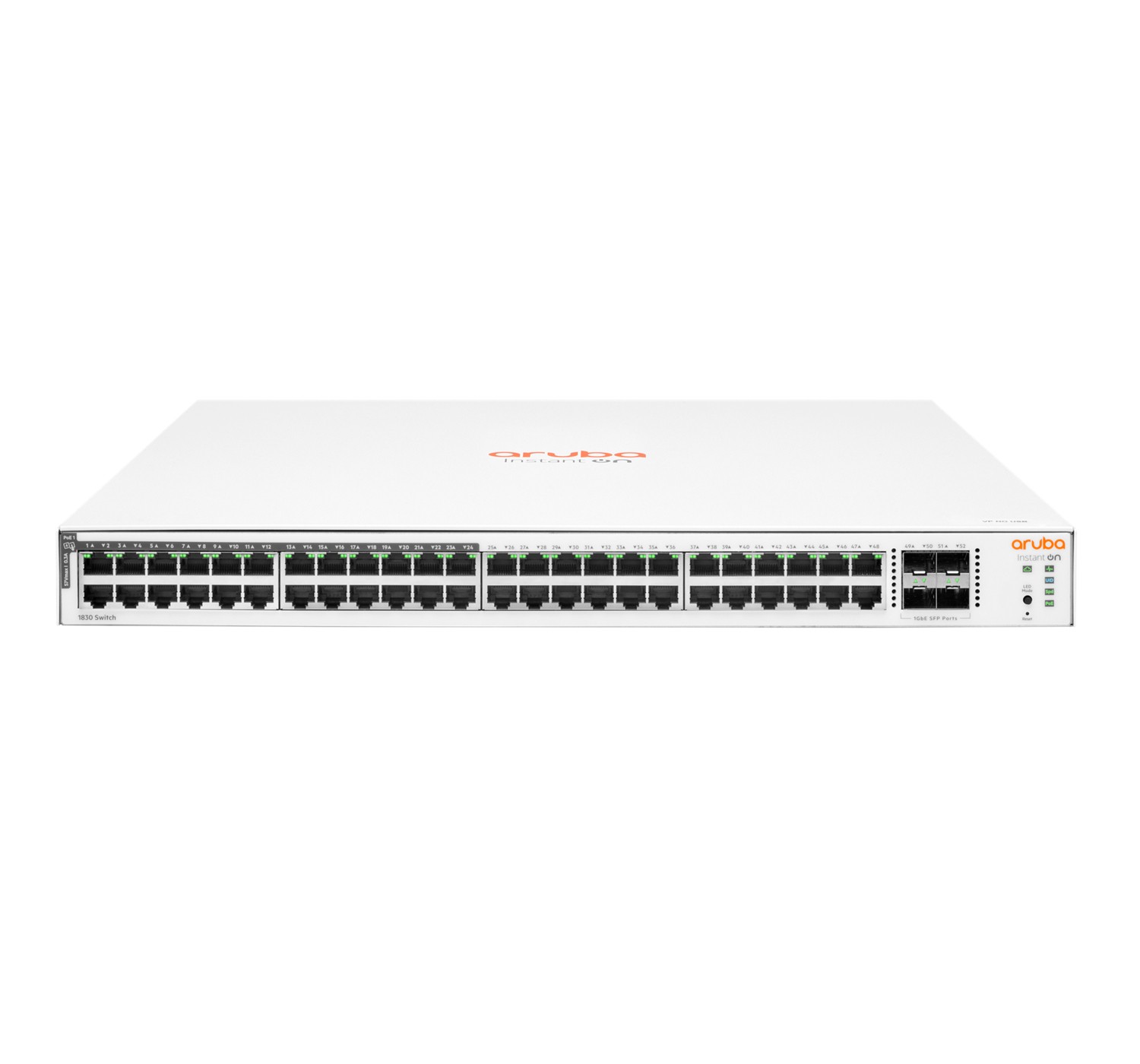 Aruba Instant On 1830 48G 24p Class4 PoE 4SFP 370W Gestito L2 Gigabit Ethernet (10/100/1000) Supporto Power over Ethernet (PoE)