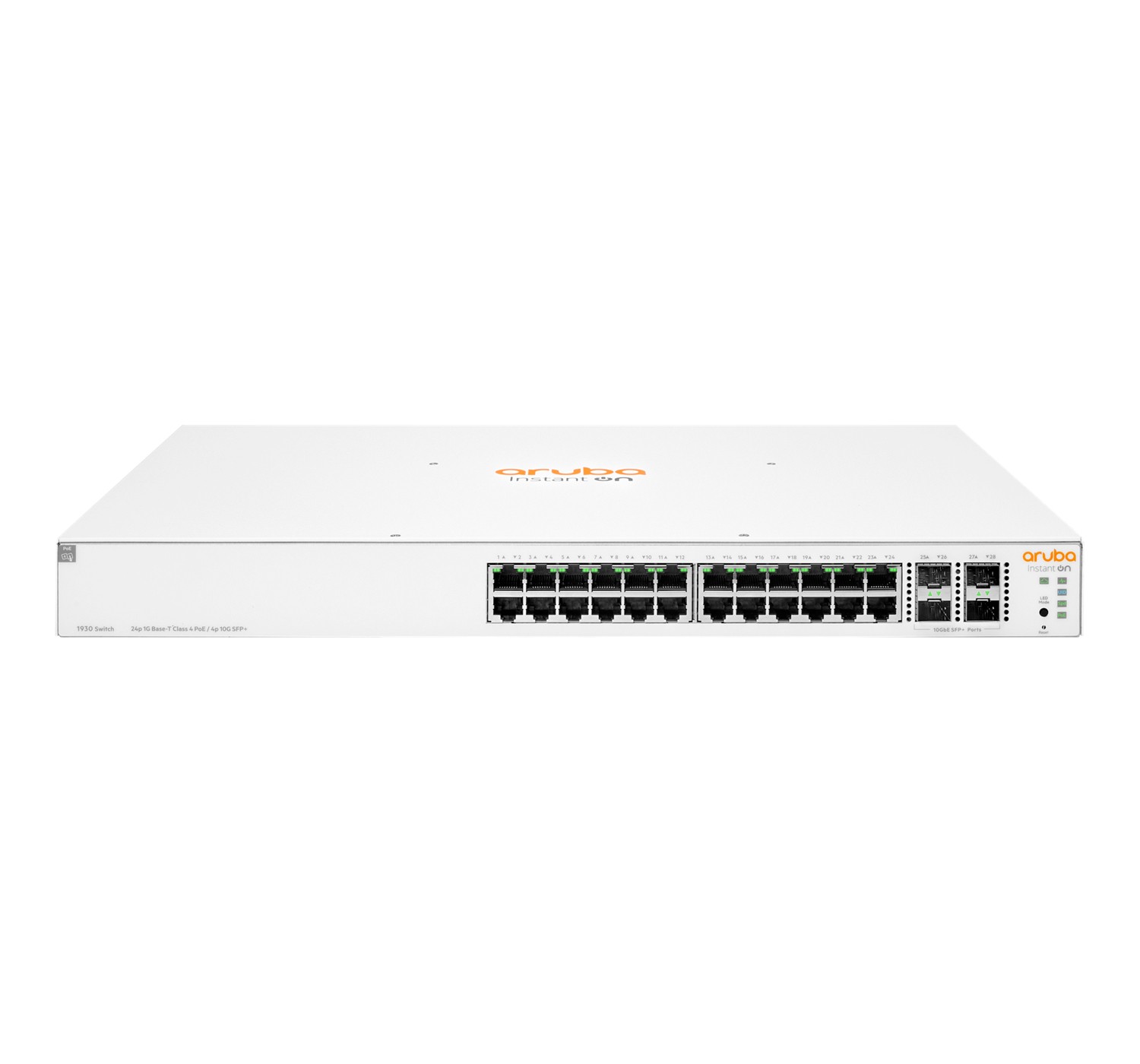 Aruba Instant On 1930 24G Class4 PoE 4SFP/SFP+ 370W Gestito L2+ Gigabit Ethernet (10/100/1000) Supporto Power over Ethernet