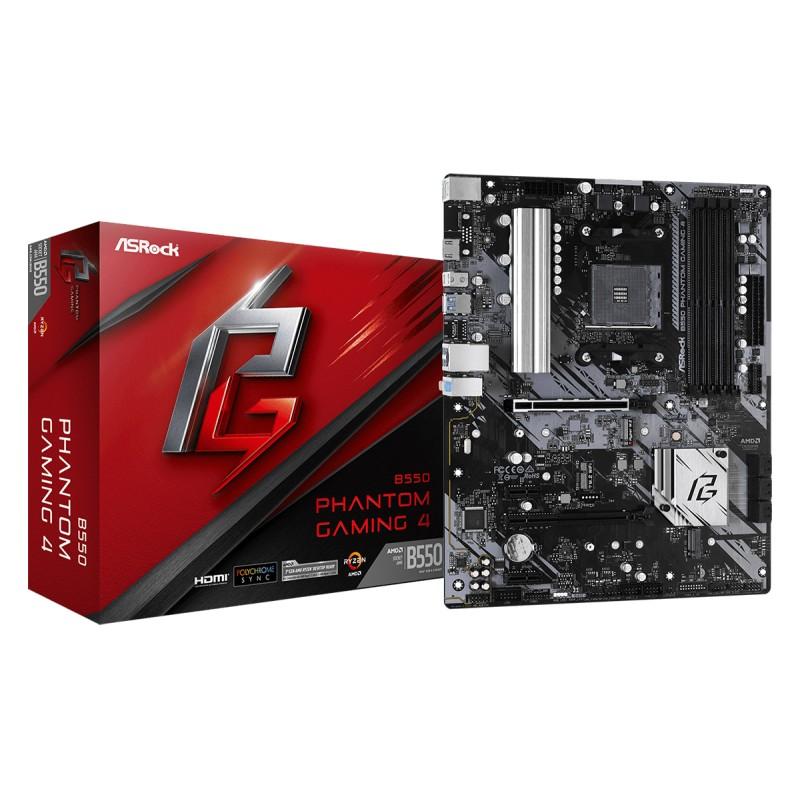Asrock B550 Phantom Gaming 4 AMD Socket AM4 ATX