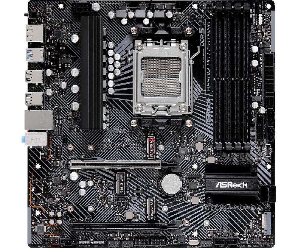 Asrock B650M PG Lightning AMD B650 Presa di corrente AM5 micro ATX