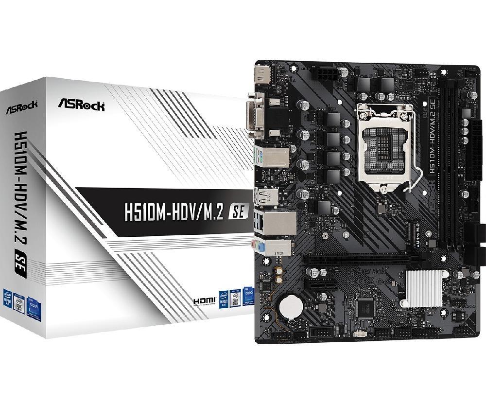 Asrock H510M-HDV/M.2 SE Intel H470 LGA 1200 (Socket H5) micro ATX