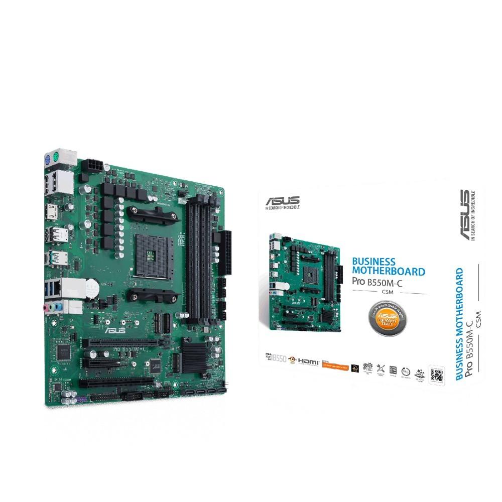 ASUS PRO B550M-C/CSM AMD B550 Socket AM4 Micro ATX