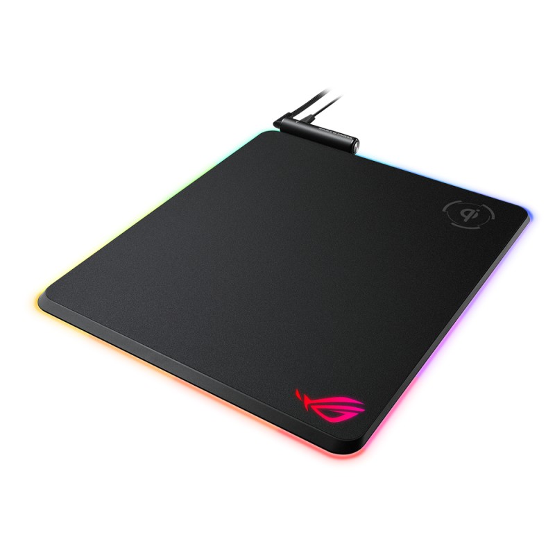 ASUS ROG Balteus Qi Tappetino per mouse gioco da computer Nero
