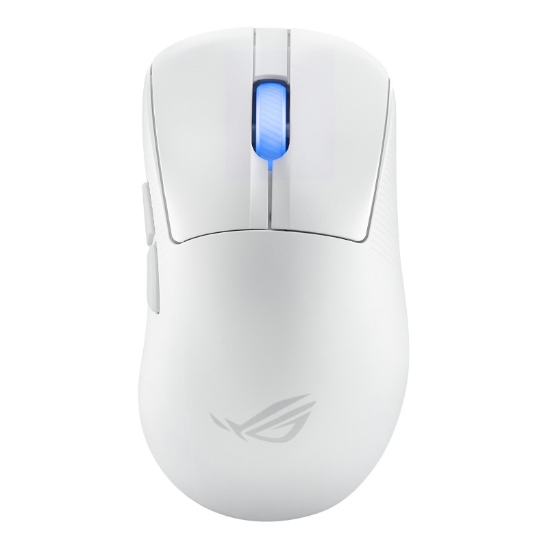 ASUS ROG Keris II Ace Wireless AimPoint White mouse Mano destra RF + Bluetooth USB Type-A Ottico 42000 DPI