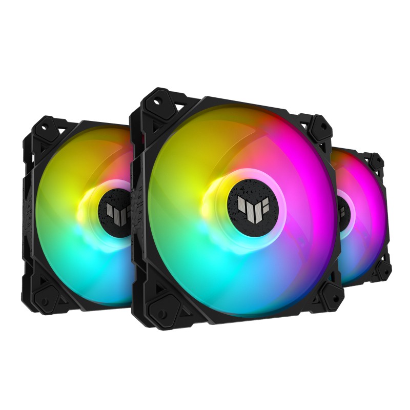 ASUS TUF Gaming TF120 ARGB Fan - Triple Kit With Controller Case Per Computer Raffreddatore D'aria 12 Cm Nero