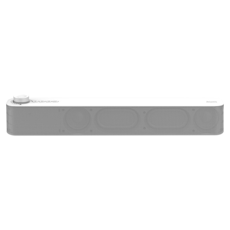 Atlantis Land P003-C0820-W altoparlante soundbar Bianco 2.0 canali 20 W