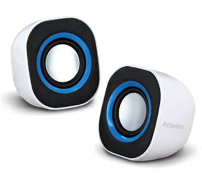 Atlantis Land SoundPower 410 altoparlante 1-via Nero Blu Bianco Cablato 5 W