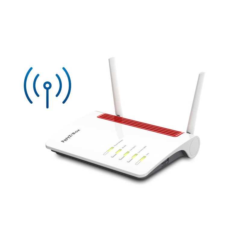 AVM FRITZ Box 6850 LTE router wireless Gigabit Ethernet Dual-band (2.4 GHz/5 GHz) 4G Rosso Bianco