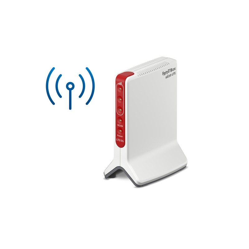 AVM FRITZ Box Box 6820 LTE International router wireless Gigabit Ethernet Banda singola (2.4 GHz) 4G Rosso Bianco