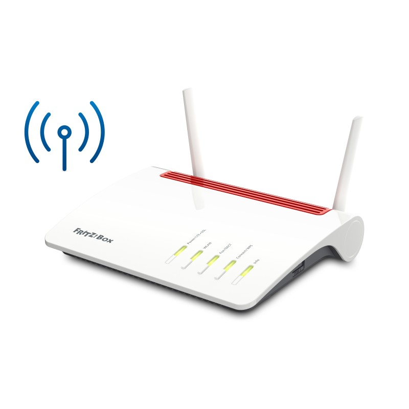 AVM FRITZ Box Box 6890 LTE router wireless Gigabit Ethernet Dual-band (2.4 GHz/5 GHz) 4G Rosso Bianco