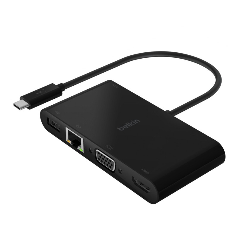 Belkin AVC004BTBK replicatore di porte e docking station per laptop USB 3.2 Gen 1 (3.1 1) Type-C Nero