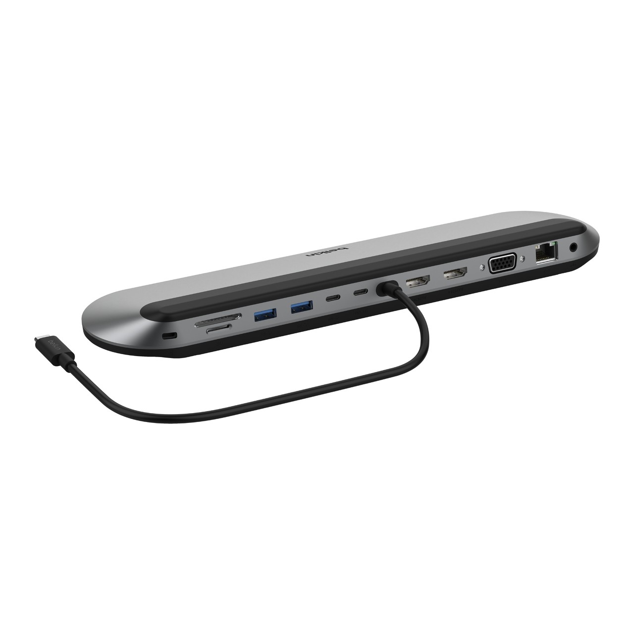 Belkin INC014BTSGY replicatore di porte e docking station per laptop Cablato USB 3.2 Gen 2 (3.1 Gen 2) Type-C Nero Grigio