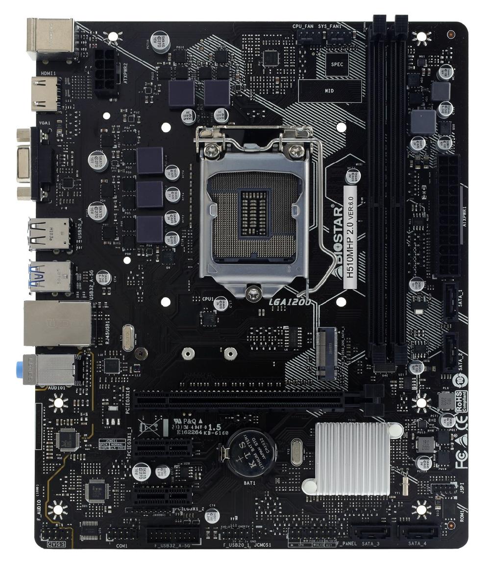Biostar H510MHP 2.0 scheda madre Intel H510 LGA 1200 (Socket H5) micro ATX