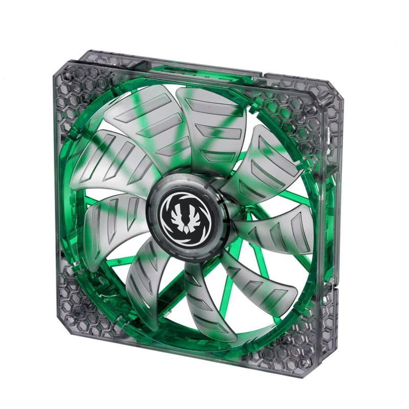 BitFenix Spectre Pro LED Green 140mm Case per computer Ventilatore 14 cm Verde Trasparente