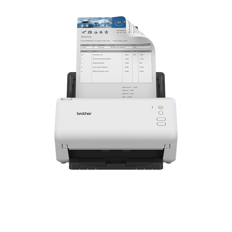 Brother ADS-4100 scanner Scanner ADF 600 x 600 DPI A4 Nero Bianco