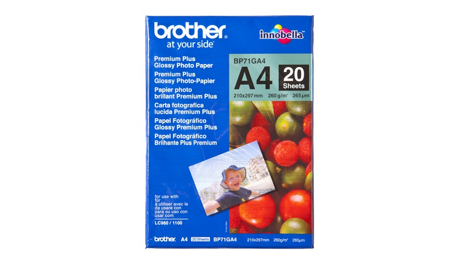 Brother BP-71GA4 carta fotografica A4 Blu Rosso