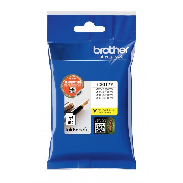 Brother LC-3617Y cartuccia d'inchiostro 1 pz Originale Resa standard Giallo