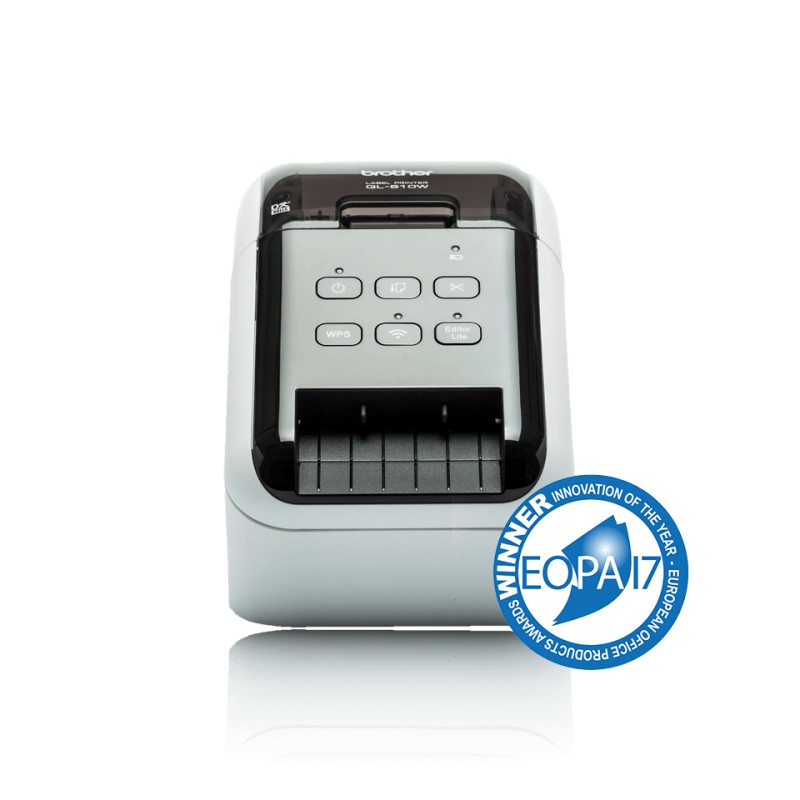 Brother QL-810W stampante per etichette (CD) Termica diretta A colori 300 x 600 DPI 176 mm/s Con cavo e senza DK Wi-Fi