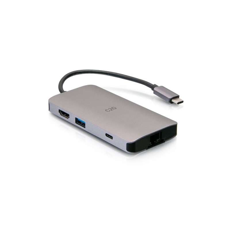 C2G Mini dock USB-C 8 in 1 con HDMI 2 porte USB-A Ethernet