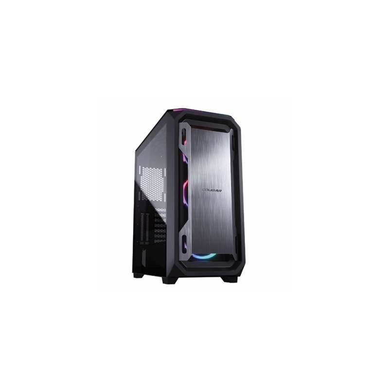 CABINET MIDI TOWER COUGAR 385UM60AR MX670 RGB NERO 220x492 x465mm 7SLOT 2x3 5" 2x2 5" VETRO 3xFAN ARGB