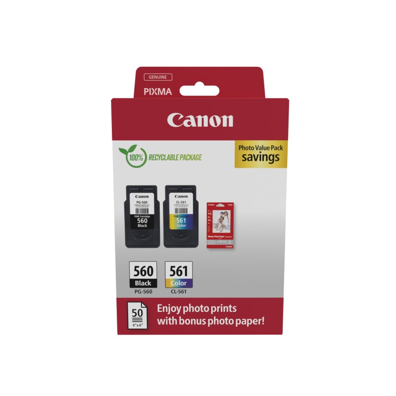 Canon 3713C008 cartuccia d'inchiostro 2 pz Originale Nero Ciano Magenta Giallo