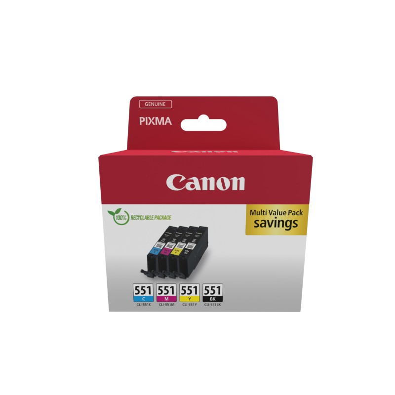 Canon 6509B015 cartuccia d'inchiostro 1 pz Originale Nero Ciano Magenta Giallo