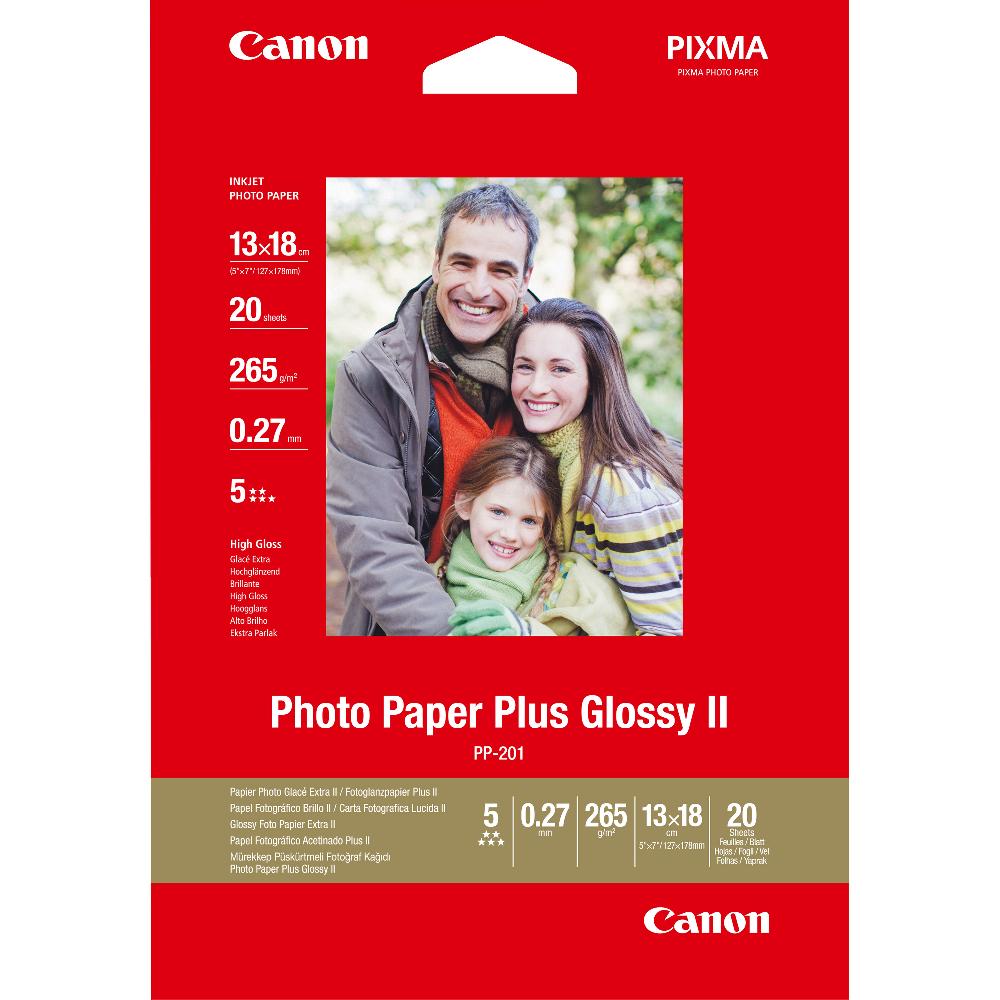 Canon Carta fotografia lucida PP-201 II Plus 5x7" - 20 fogli