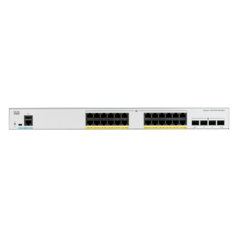 Cisco Catalyst C1000-24P-4G-L switch di rete Gestito L2 Gigabit Ethernet (10/100/1000) Supporto Power over (PoE) Grigio