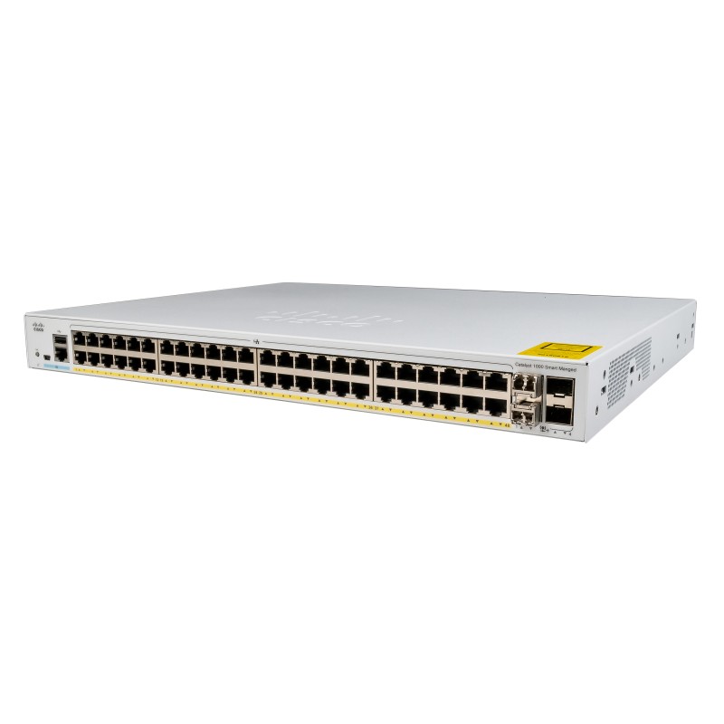 Cisco Catalyst C1000-48P-4X-L switch di rete Gestito L2 Gigabit Ethernet (10/100/1000) Supporto Power over (PoE) Grigio