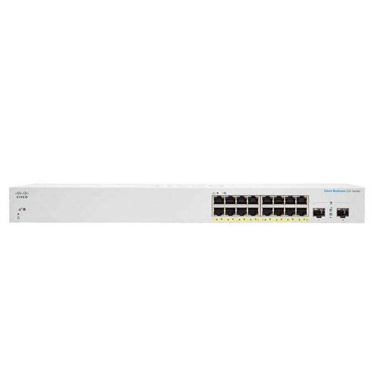 Cisco CBS220-16P-2G Gestito L2 Gigabit Ethernet (10/100/1000) Supporto Power over (PoE) Bianco