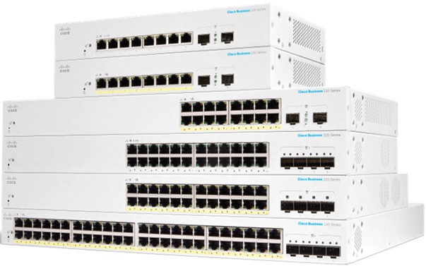 Cisco CBS220-48P-4X-EU switch di rete Gestito L2 Gigabit Ethernet (10/100/1000) Supporto Power over (PoE) Bianco