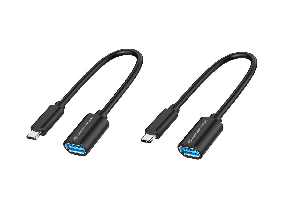 Conceptronic ABBY11B cavo USB 0.2 m 3.2 Gen 1 (3.1 1) C A Nero