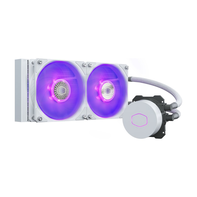 Cooler Master MasterLiquid ML240L V2 RGB White Edition Scheda madre Raffreddatore di liquidi tutto in uno 12 cm Bianco
