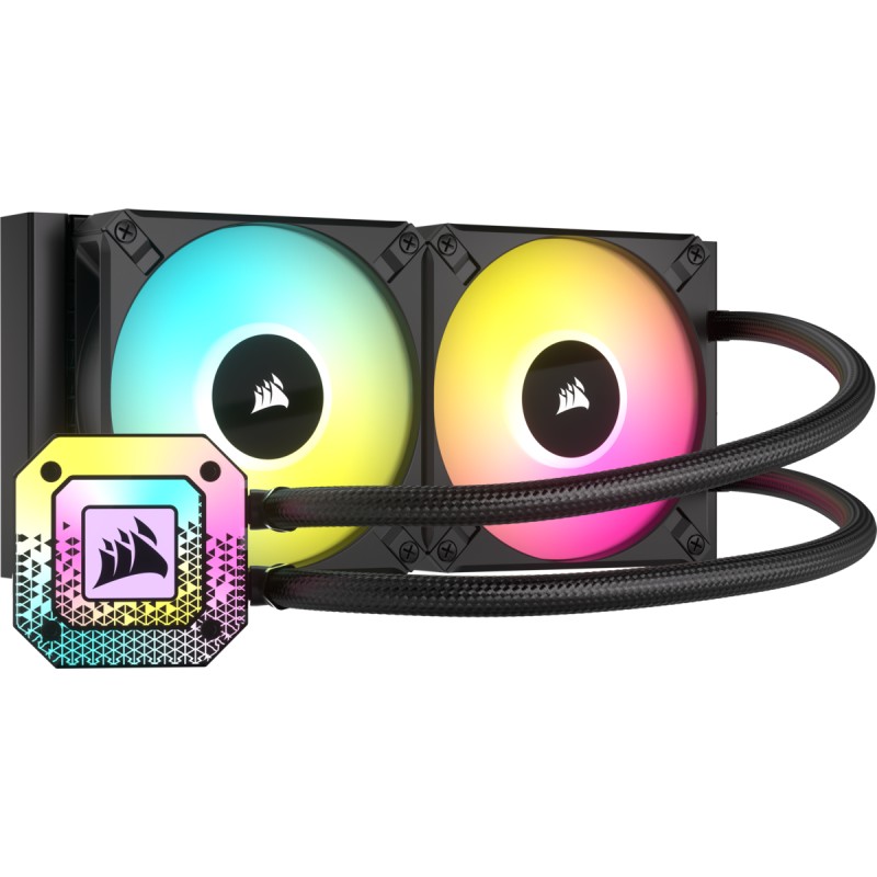Corsair CW-9060068-WW sistema di raffreddamento per computer Processore Raffreddatore liquidi tutto in uno 12 cm Nero 1 pz