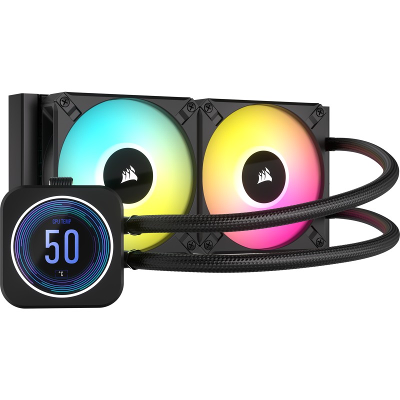 Corsair CW-9060074-WW sistema di raffreddamento per computer Processore Raffreddatore liquidi tutto in uno 12 cm Nero 1 pz