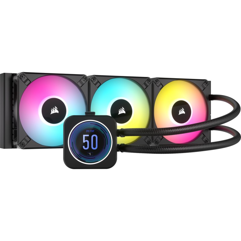 Corsair CW-9060075-WW sistema di raffreddamento per computer Processore Raffreddatore liquidi tutto in uno 12 cm Nero 1 pz