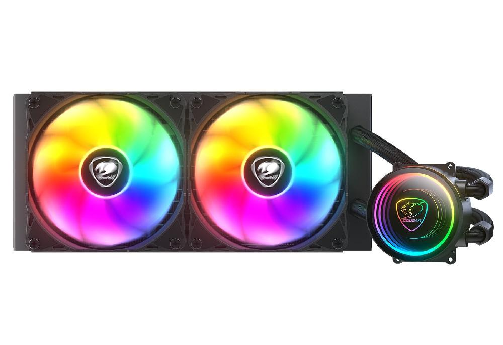 COUGAR Gaming Poseidon Elite ARGB 240 Case per computer Raffreddatore di liquidi tutto in uno Nero