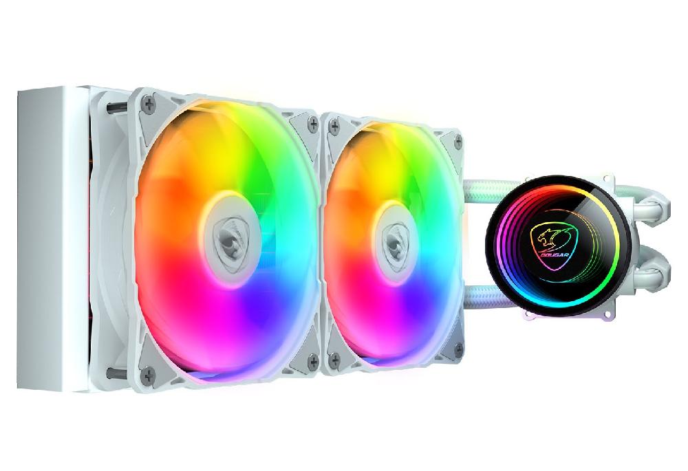 COUGAR Gaming Poseidon Elite ARGB 240 Processore Kit di raffreddamento a liquido 12 cm Bianco