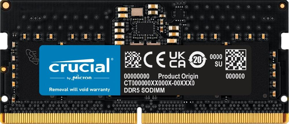 Crucial 8GB (1x8GB) DDR5-5600 CL 46 SO-DIMM RAM Notebook Speicher memoria 5600 MHz Data Integrity Check (verifica integrità