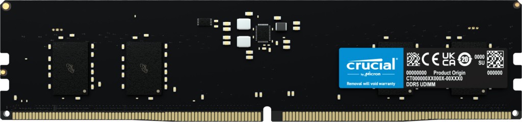 Crucial CT8G48C40U5 memoria 8 GB 1 x DDR5 4800 MHz Data Integrity Check (verifica integrità dati)