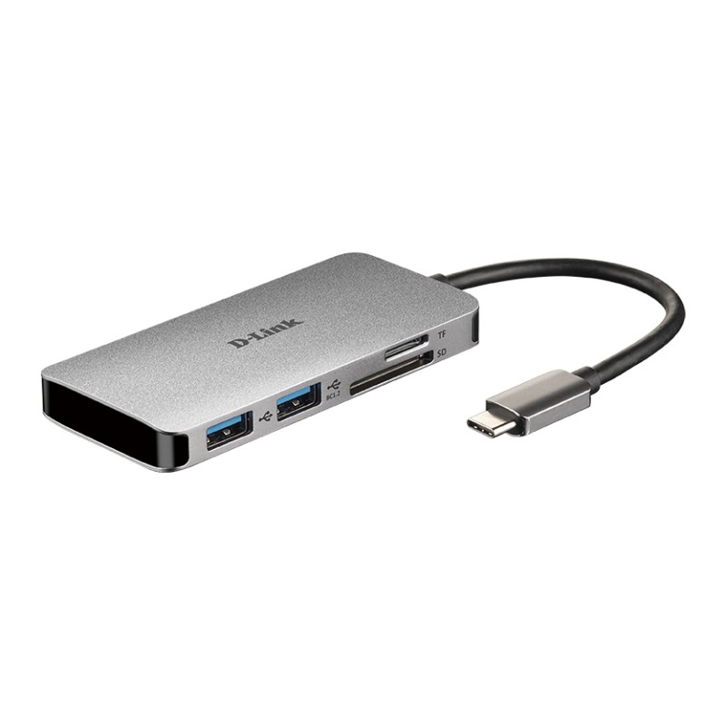 D-Link DUB-M610 replicatore di porte e docking station per laptop Cablato USB 3.2 Gen 1 (3.1 1) Type-C Alluminio Nero