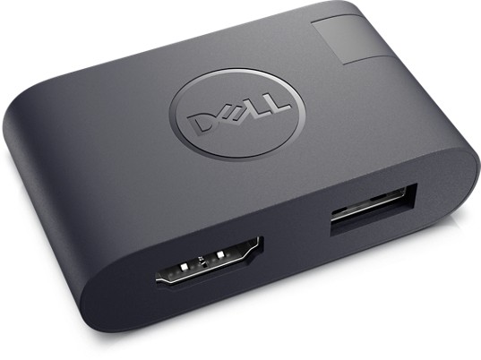 DELL DA20 USB Tipo-C HDMI + USB Nero