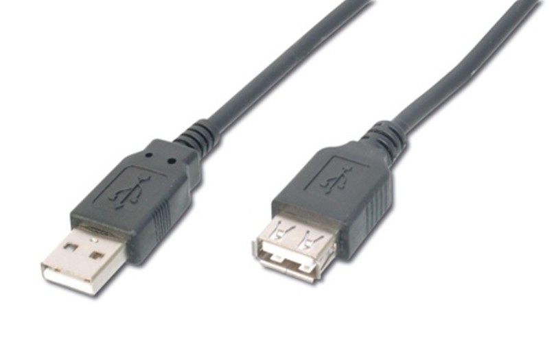 Digitus AK7013AL cavo USB 3 m USB 2.0 USB A Nero
