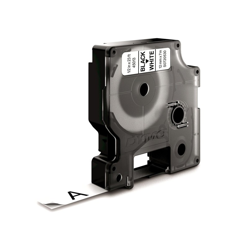 DYMO D1 - Standard Etichette Nero su bianco 12mm x 7m