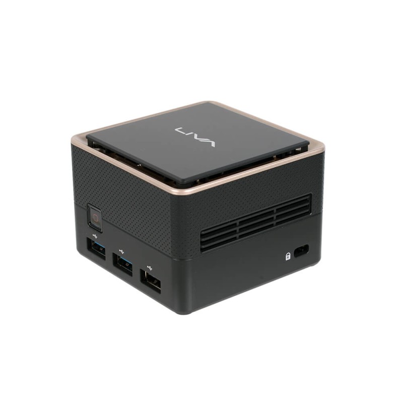 ECS LIVA Q3 Plus AMD Ryzen R1505G 4 GB DDR4-SDRAM 64 eMMC Mini PC Nero