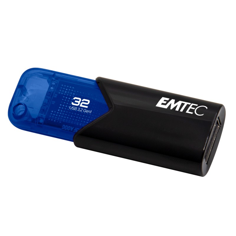 Emtec B110 Click Easy 3.2 unità flash USB 32 GB tipo A Gen 2 (3.1 2) Nero Blu