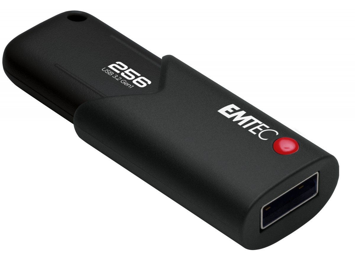 Emtec B120 Click Secure unità flash USB 256 GB USB tipo A 3.2 Gen 2 (3.1 Gen 2) Nero