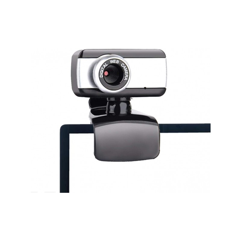 ENCORE EN-WB-183 webcam 0.3 MP 640 x 480 Pixel USB 2.0 Nero Argento