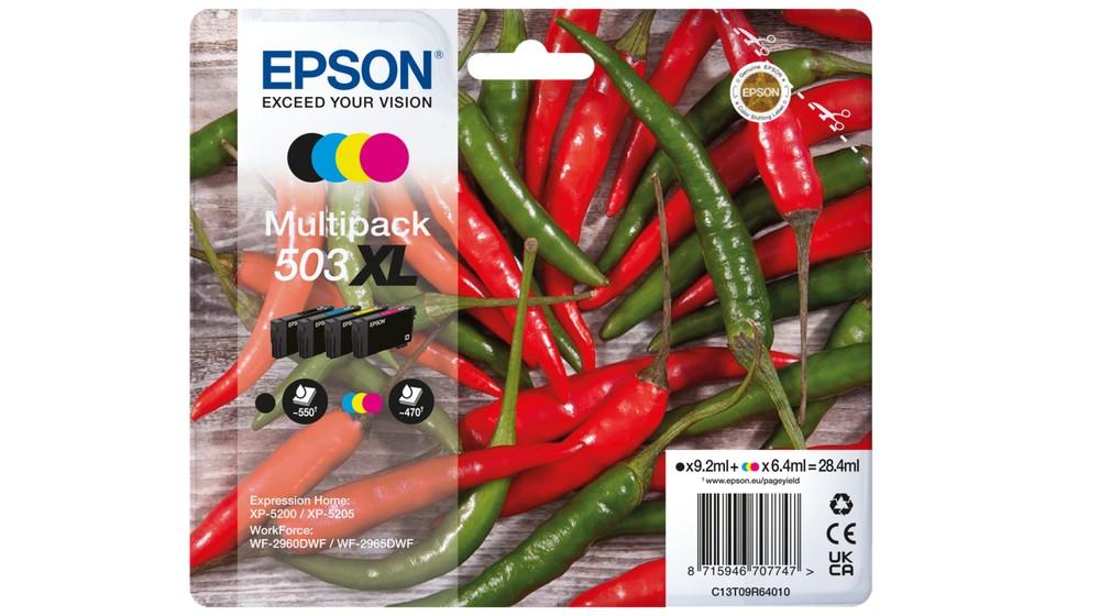 Epson 503XL cartuccia d'inchiostro 4 pz Originale Resa elevata (XL) Nero Ciano Magenta Giallo