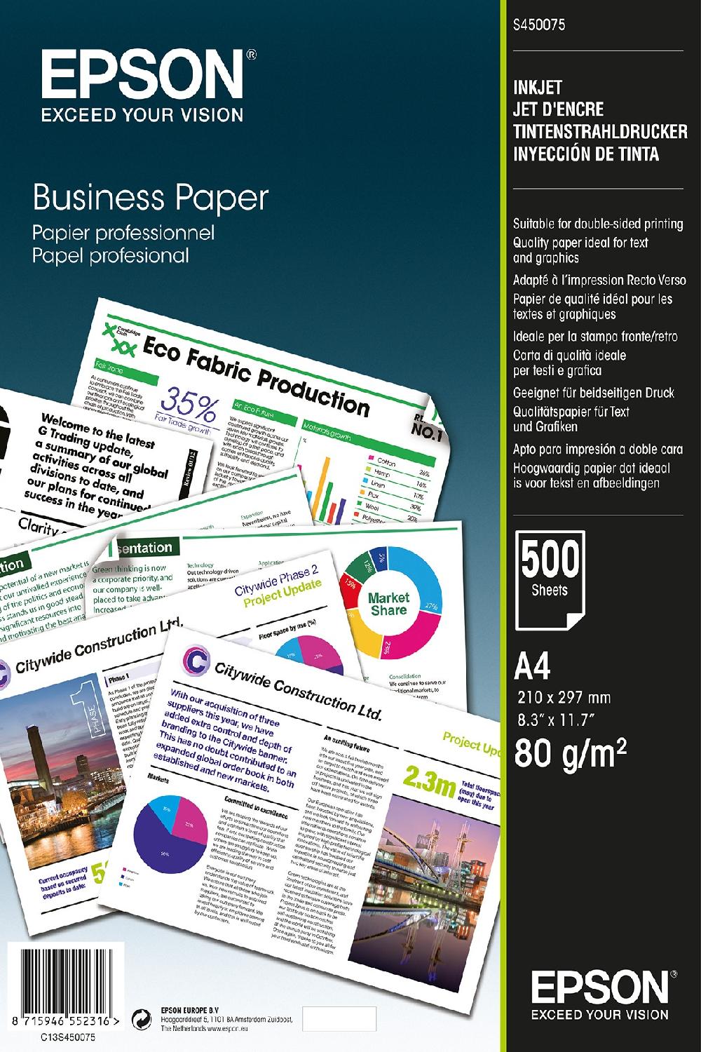 Epson Business Paper - A4 500 fogli